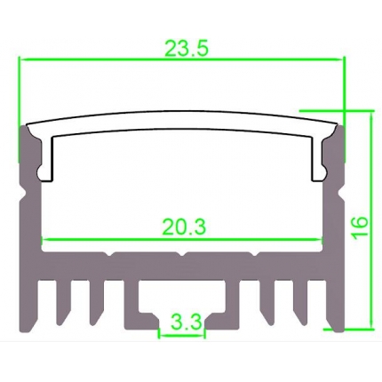 Aluminum LED Profile ALP044