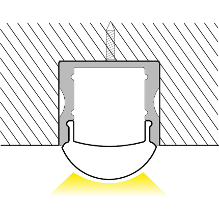 LED profile ALP004-S for Recessed light