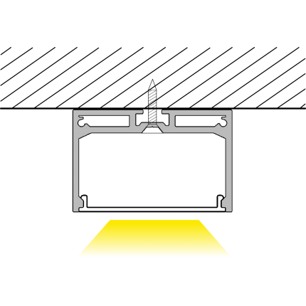 LED profile ALP046 for recessed light 