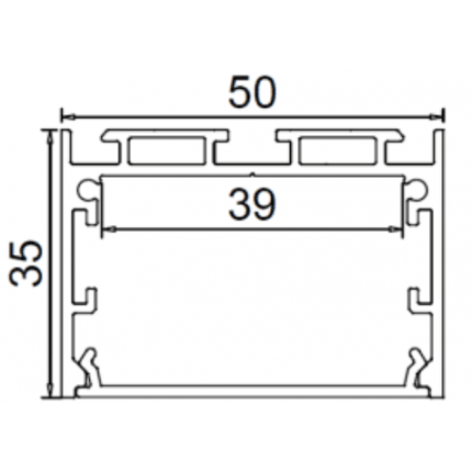 Recessed LED Profile ALP046-S