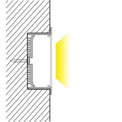 Recessed LED Profile ALP047