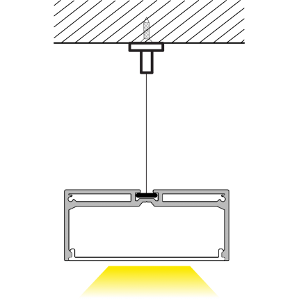 New Model high quality Pendent LED Profile ALP048