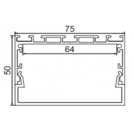 New Model high quality Suspended or Surface Mounted LED Profile ALP048-S2
