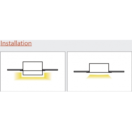  ALP9035 New Model high quality  Recessed LED Profile