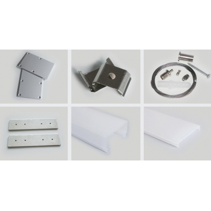 ALP5075 Pendent or Surface Mounting  LED Profile 