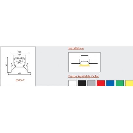ALP6545-C Recessed LED Profile 