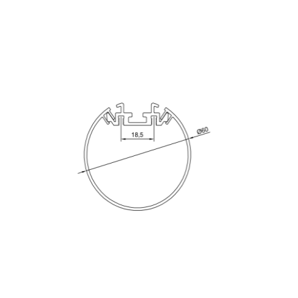 FL-T60 LED Profile for Pendent   