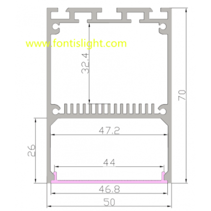 Pendent/Surface Mounting Linear Light FL5070