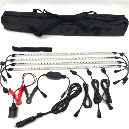 4pcs White+Amber Camping light Kit